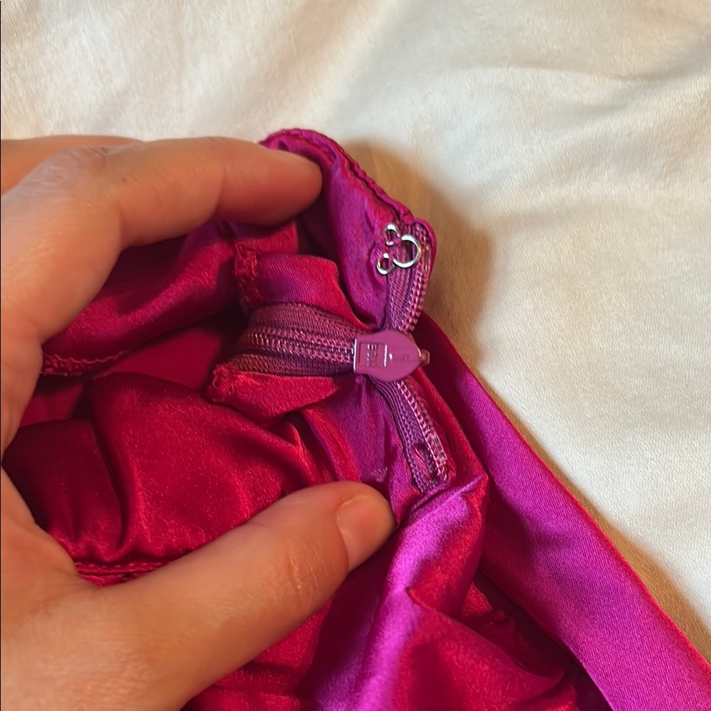 12th Tribe Pink Ruched Mini Pencil Skirt - Picture 3 of 4